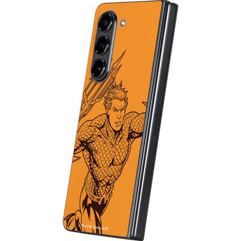 DC Comics Aquaman Comic Pop Galaxy Z Fold5 5G Skin